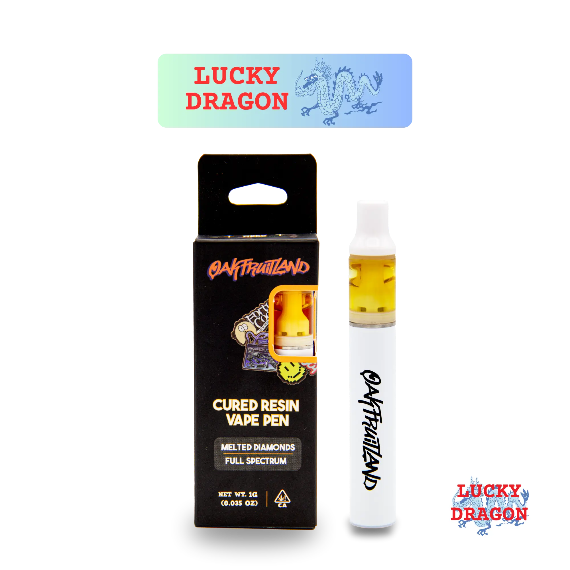 LUCKY DRAGON AIO VAPE 1G - CURED RESIN SERIES Oakfruitland