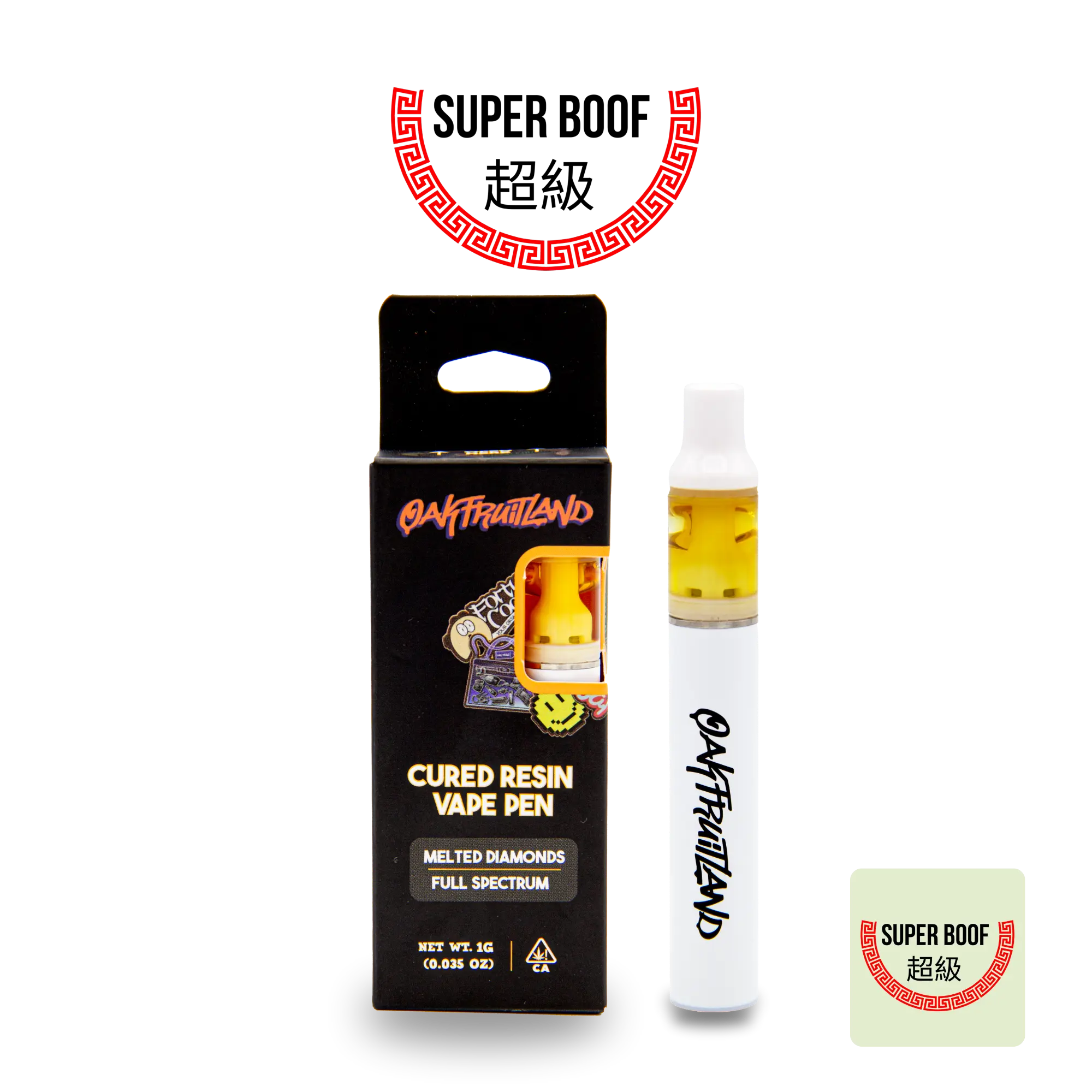 SUPER BOOF AIO VAPE 1G - CURED RESIN SERIES Oakfruitland SUPER BOOF AIO VAPE 1G - CURED RESIN SERIES Oakfruitland