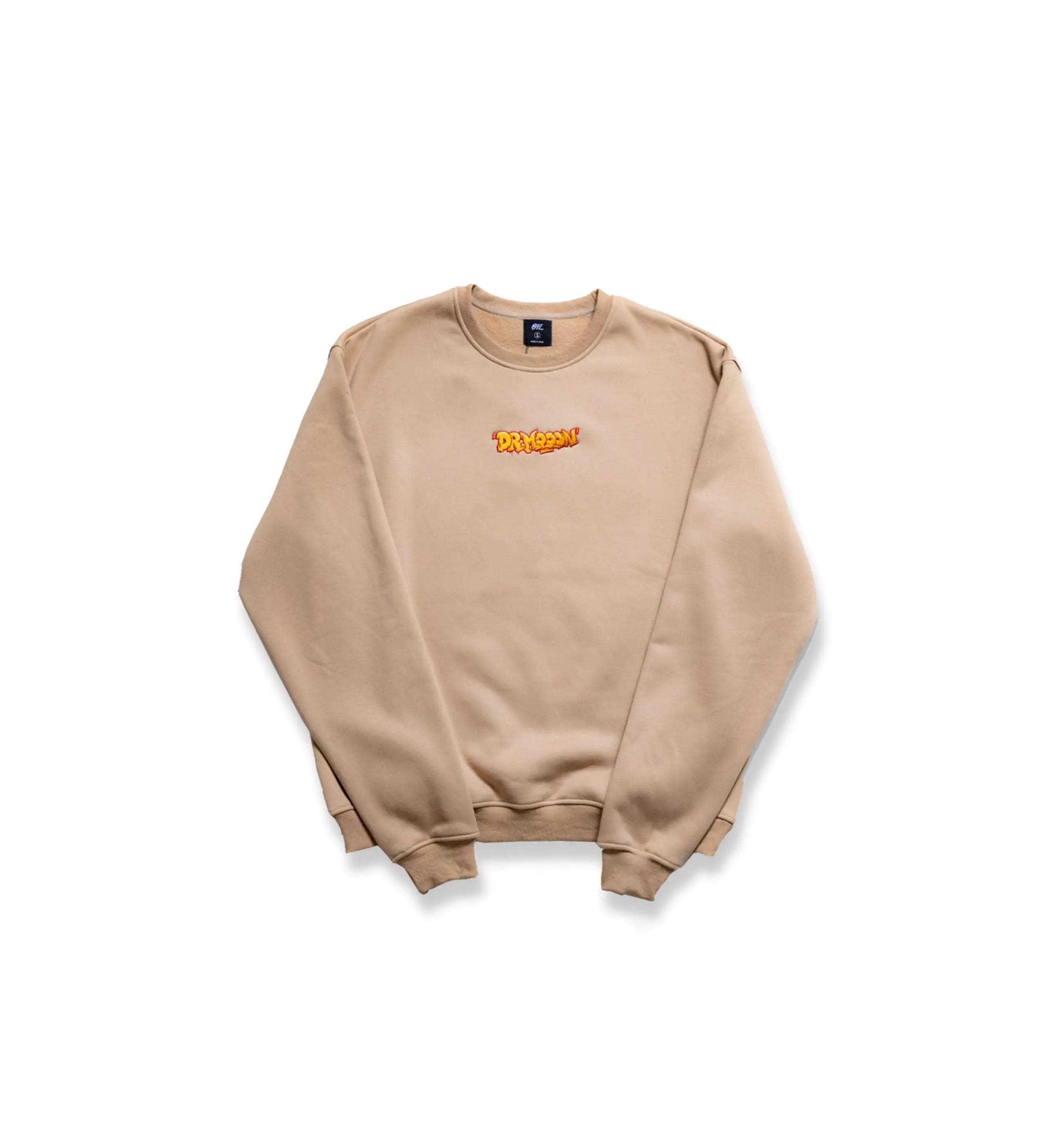 Dr. Mooon Taupe Crewneck Sweatshirt Oakfruitland