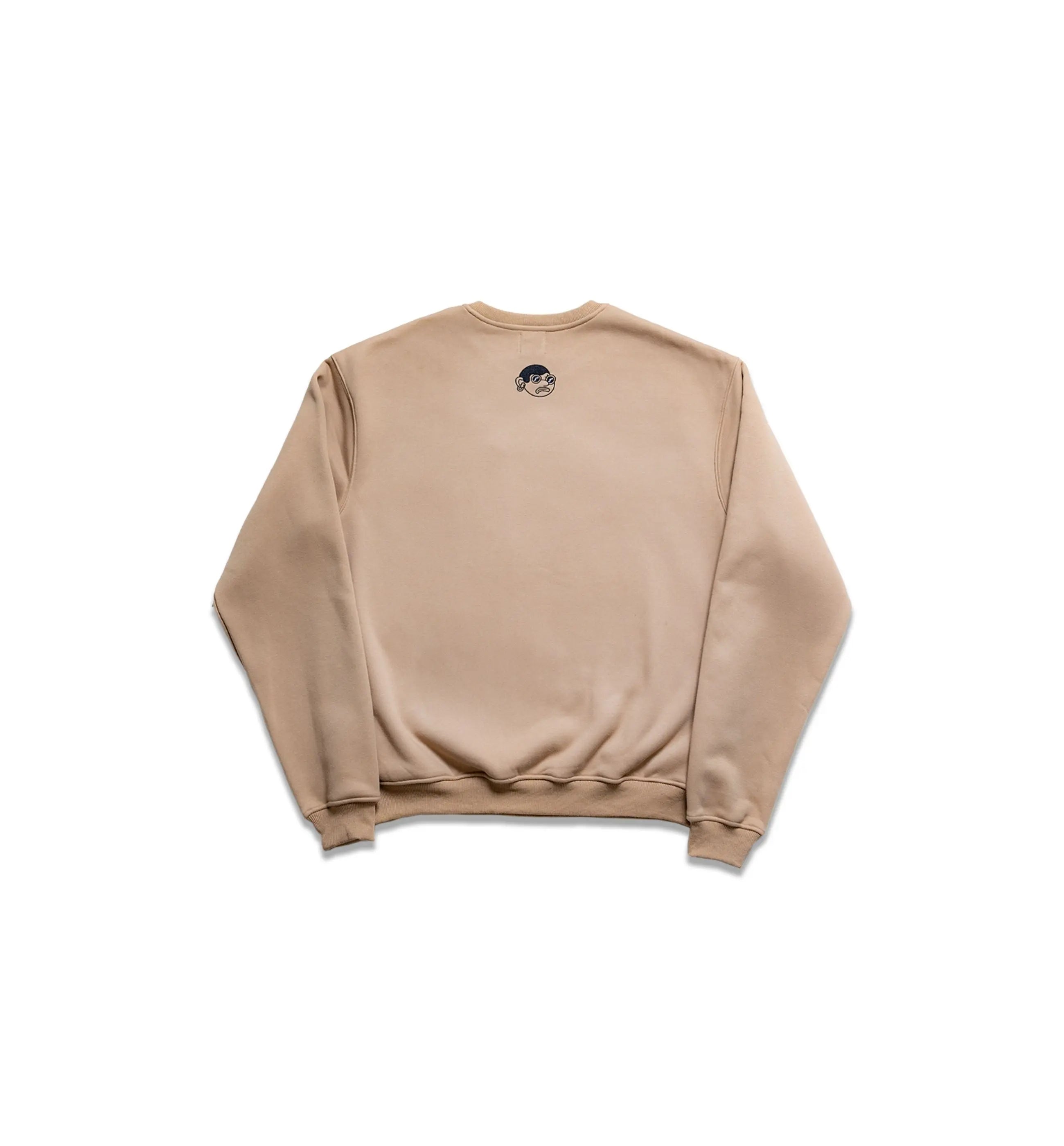Dr. Mooon Taupe Crewneck Sweatshirt Oakfruitland