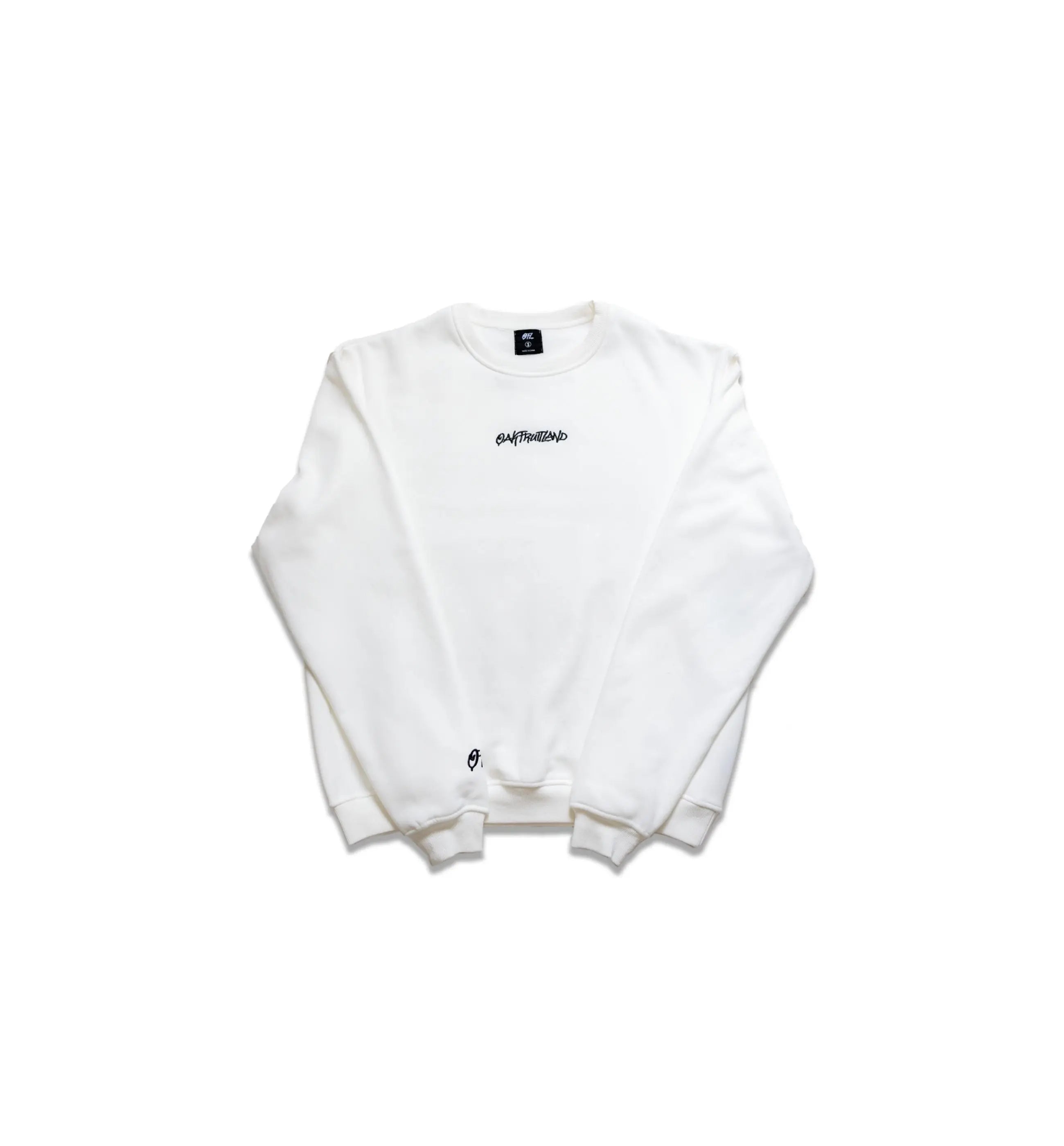 Oakfruitland White Crewneck Sweatshirt Oakfruitland