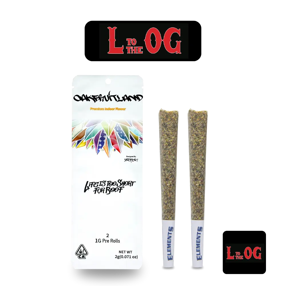 L TO THE OG PREROLL 2g - DUAL PACK SERIES Oakfruitland