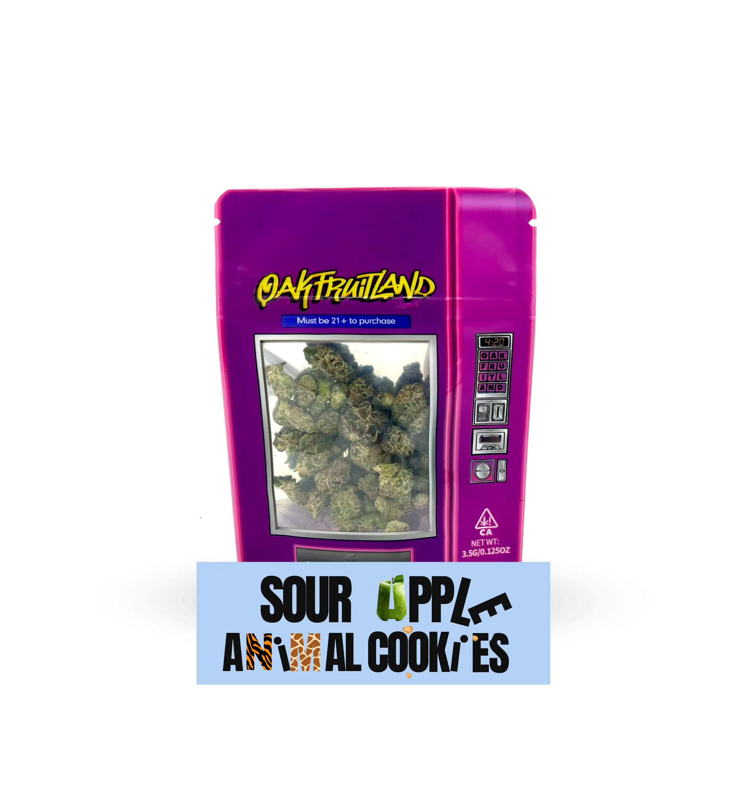 SOUR APPLE X ANIMAL COOKIES PREMIUM FLOWER 3.5g - FUNSIZE SERIES  Oakfruitland