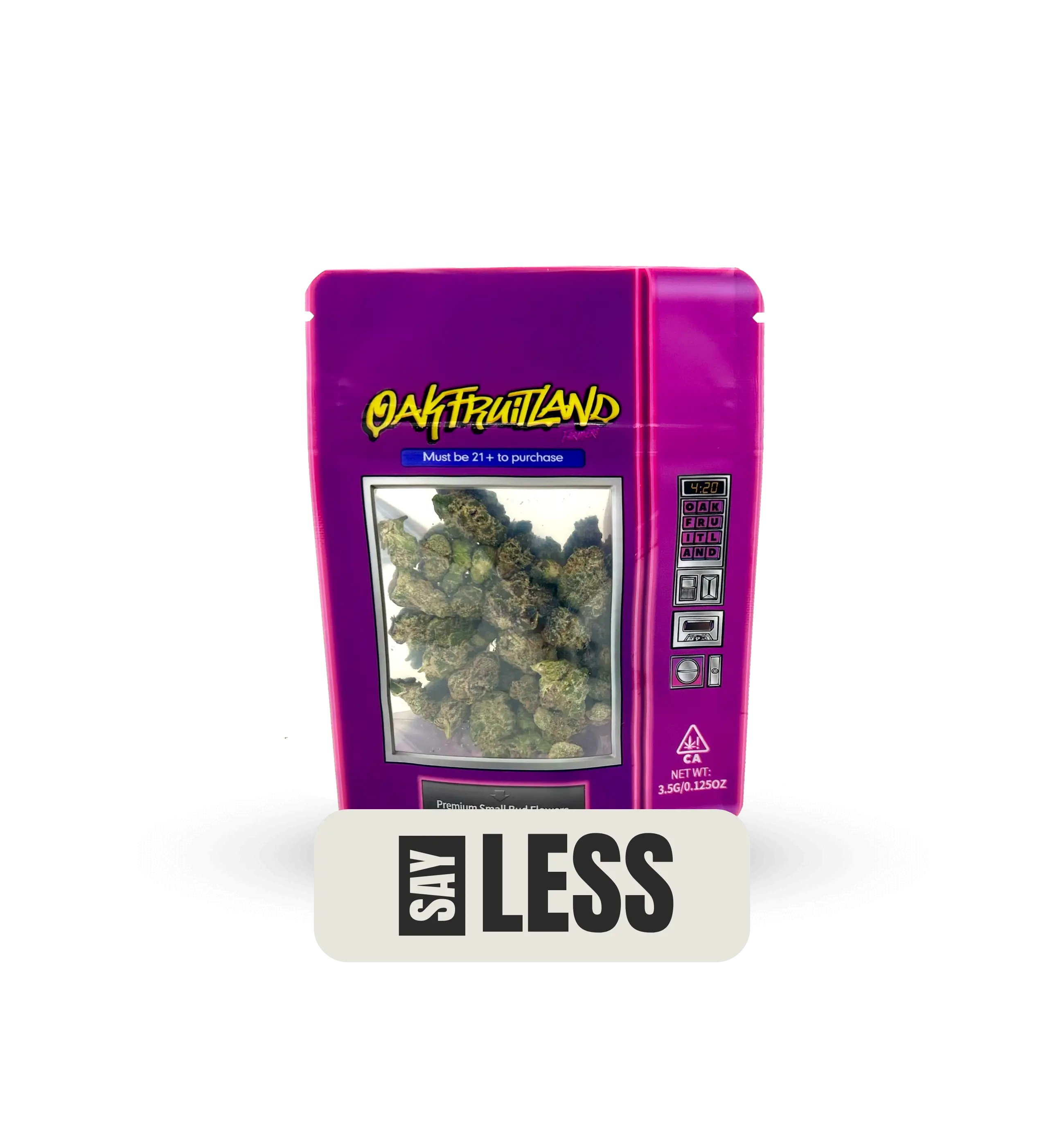 SAY LESS PREMIUM FLOWER 3.5g - FUNSIZE SERIES  Oakfruitland