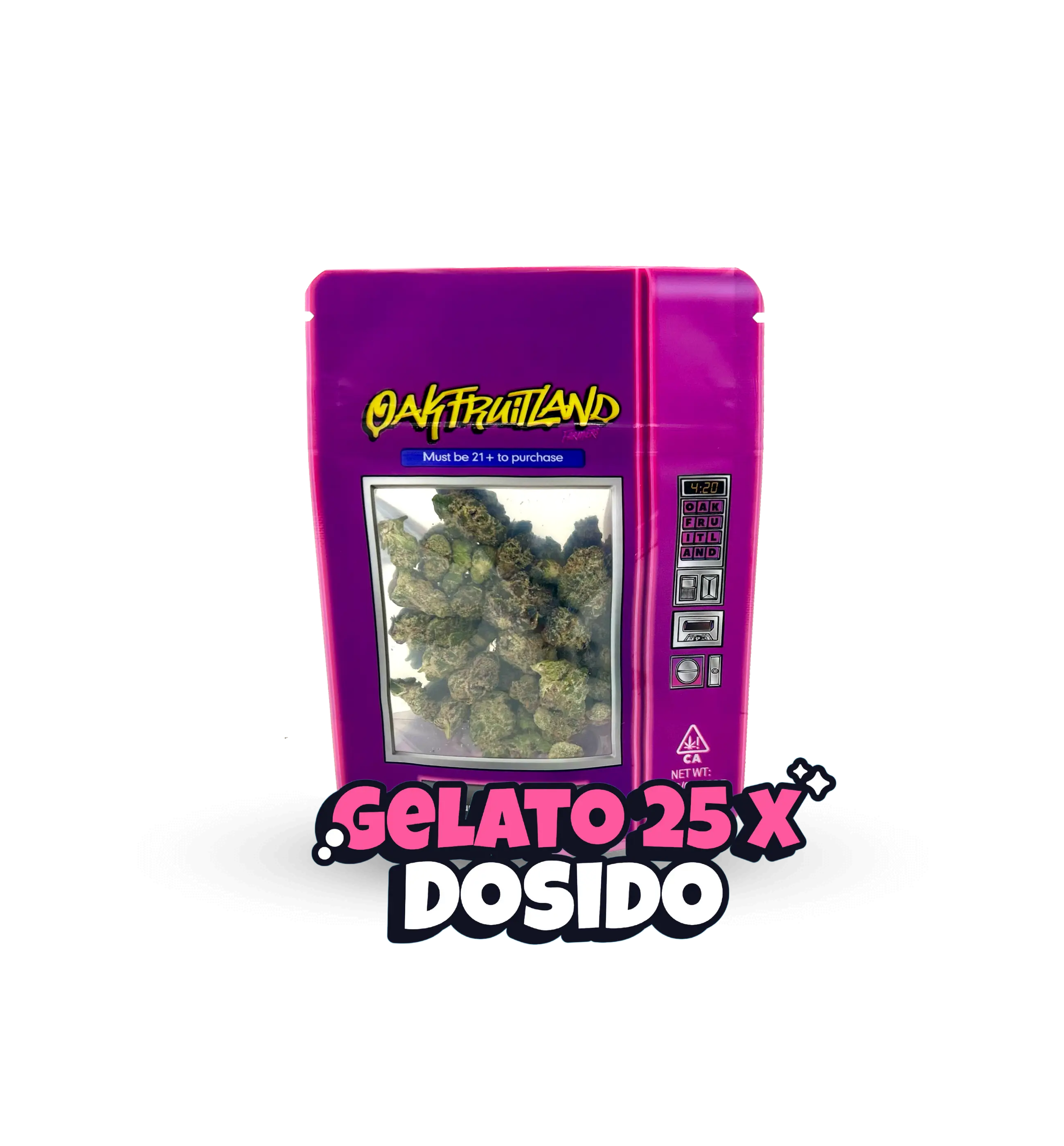 GELATO 25 X DOSIDO PREMIUM FLOWER 3.5g - FUNSIZE SERIES  Oakfruitland