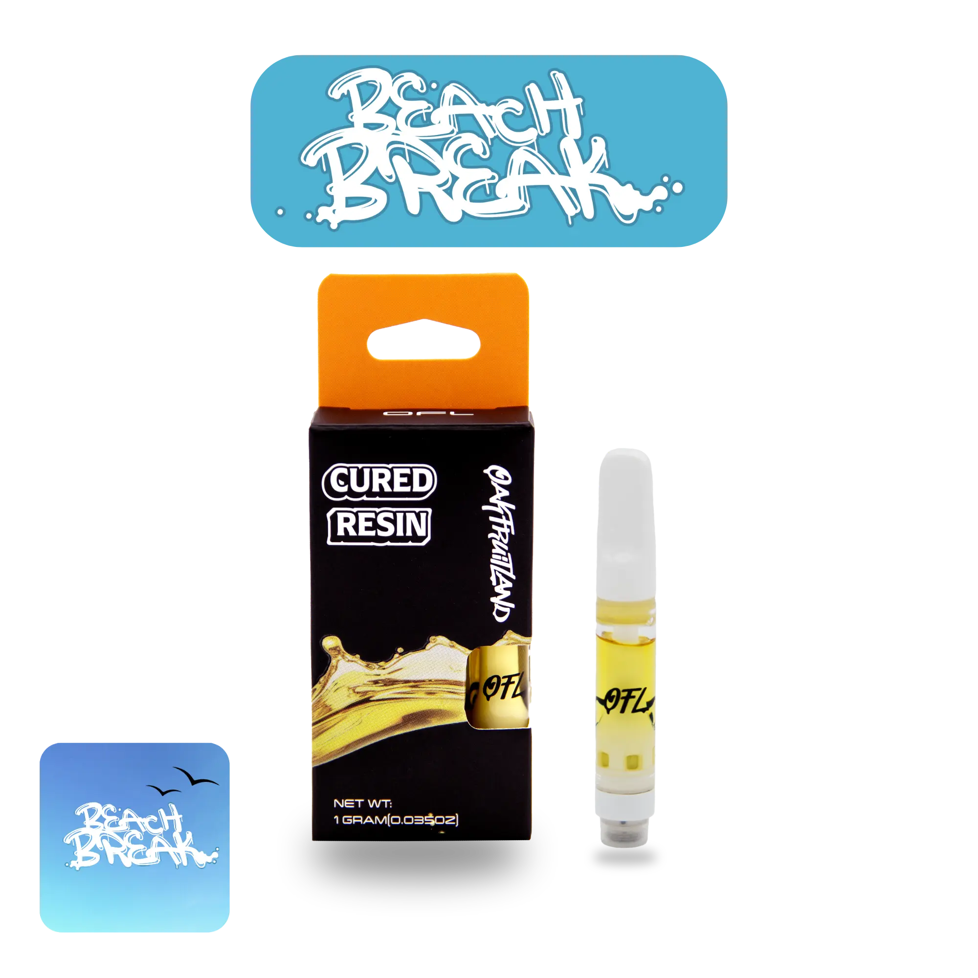 BEACH BREAK - CURED RESIN SERIES | Cartridge 510 | Oakfruitland  Oakfruitland