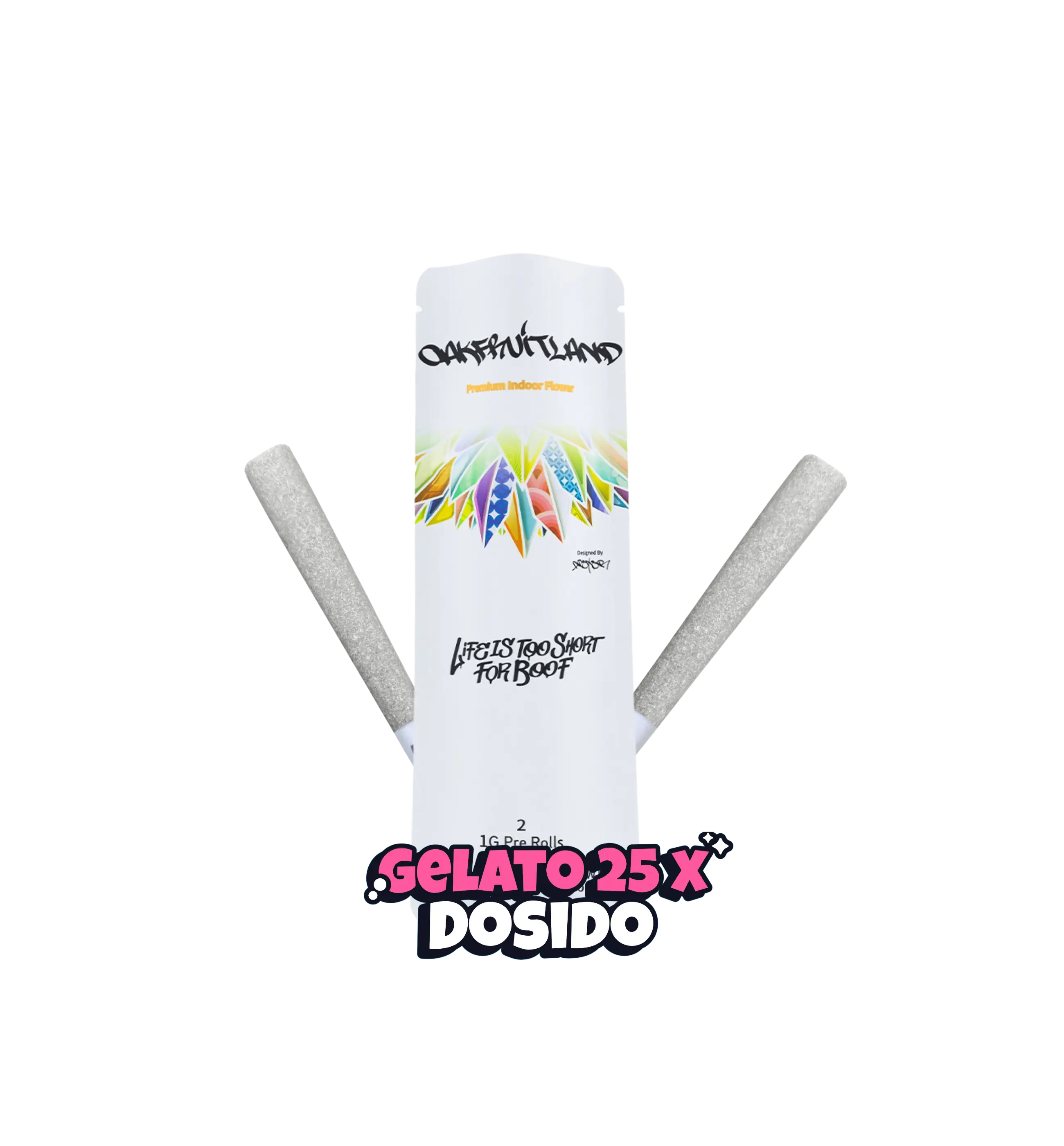 GELATO 25 X DOSIDO PREROLL 2g - DUAL PACK SERIES  Oakfruitland