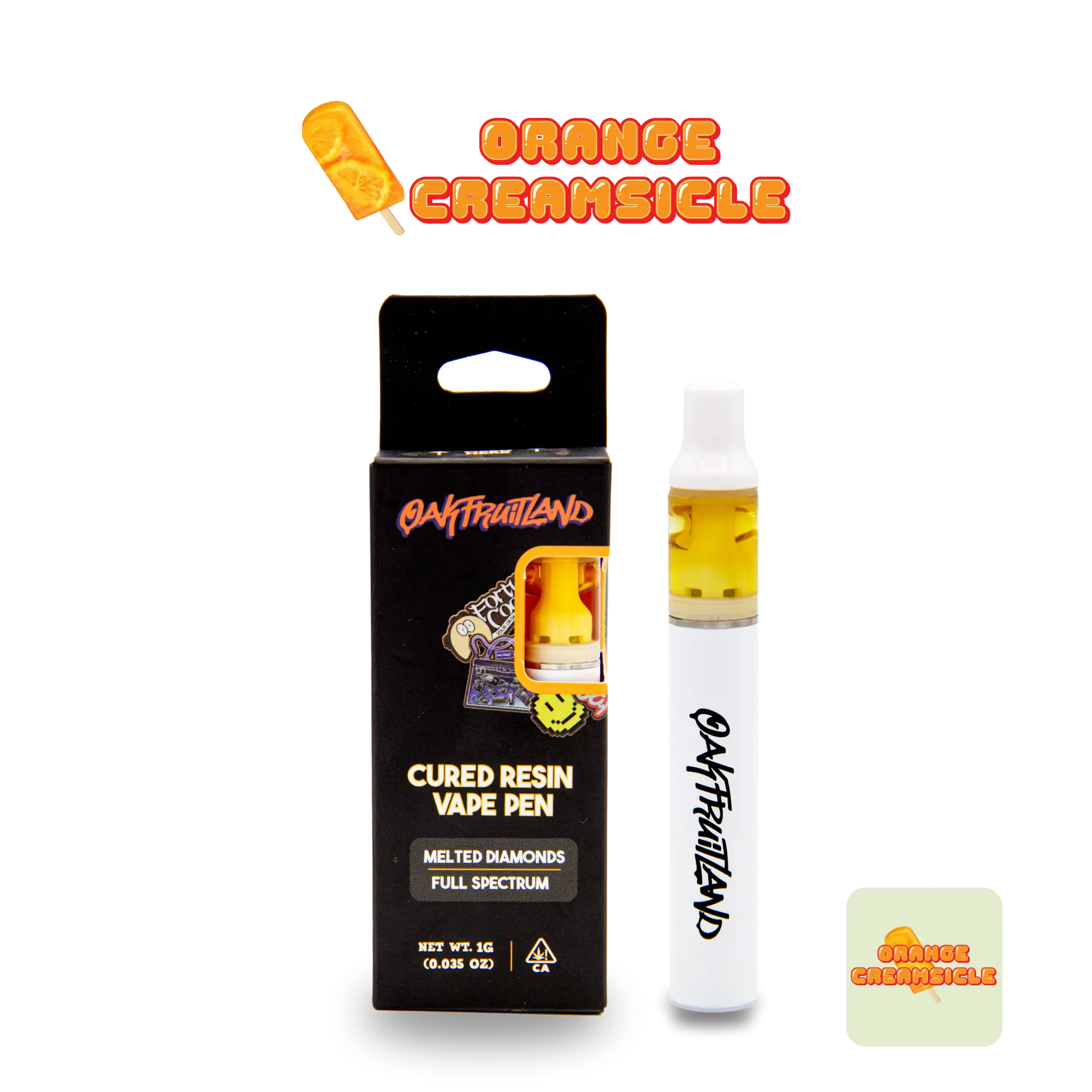 ORANGE CREAMSICLE AIO VAPE 1G - CURED RESIN SERIES – Oakfruitland