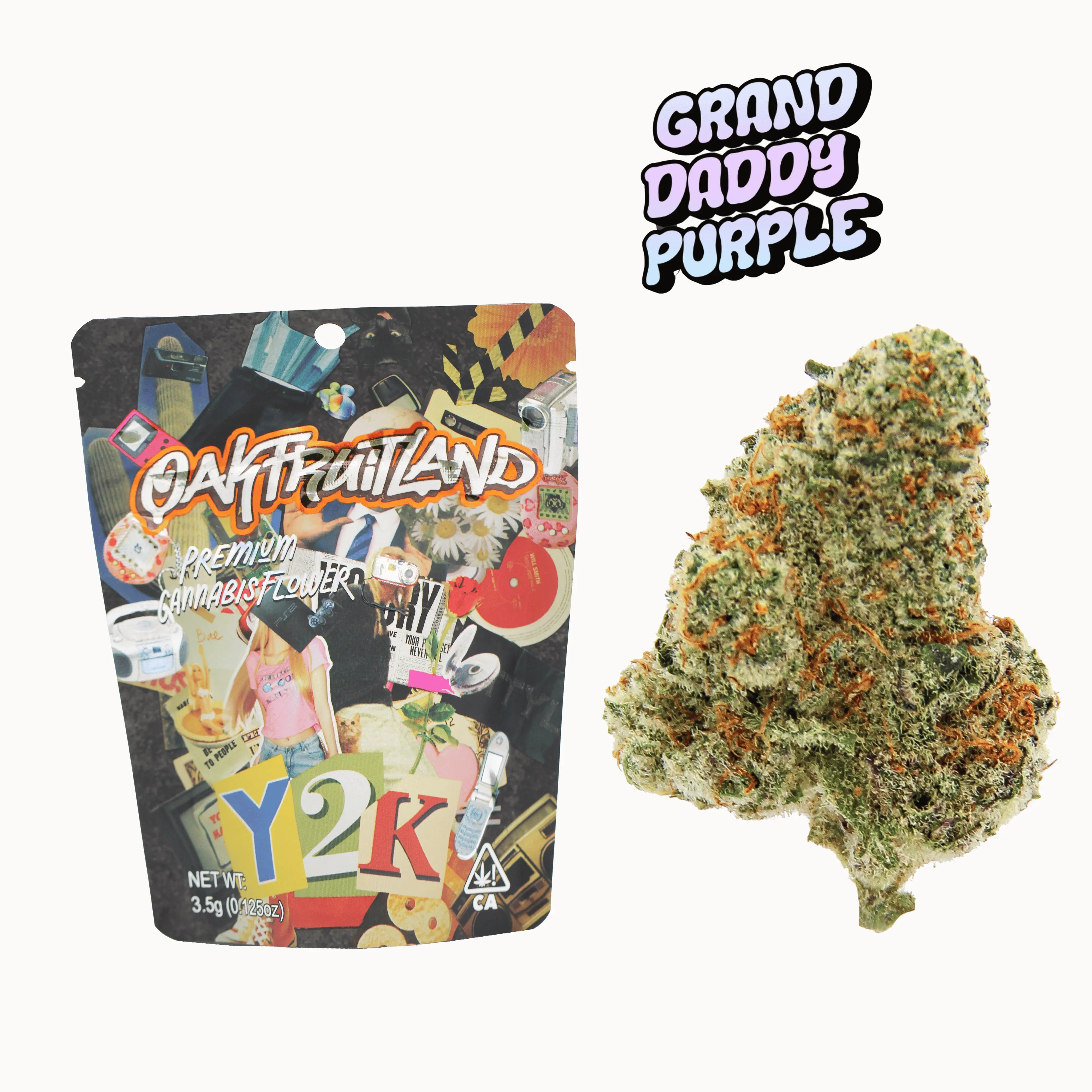 Granddaddy Purple Premium Flower 3.5g - Y2K Series  Oakfruitland
