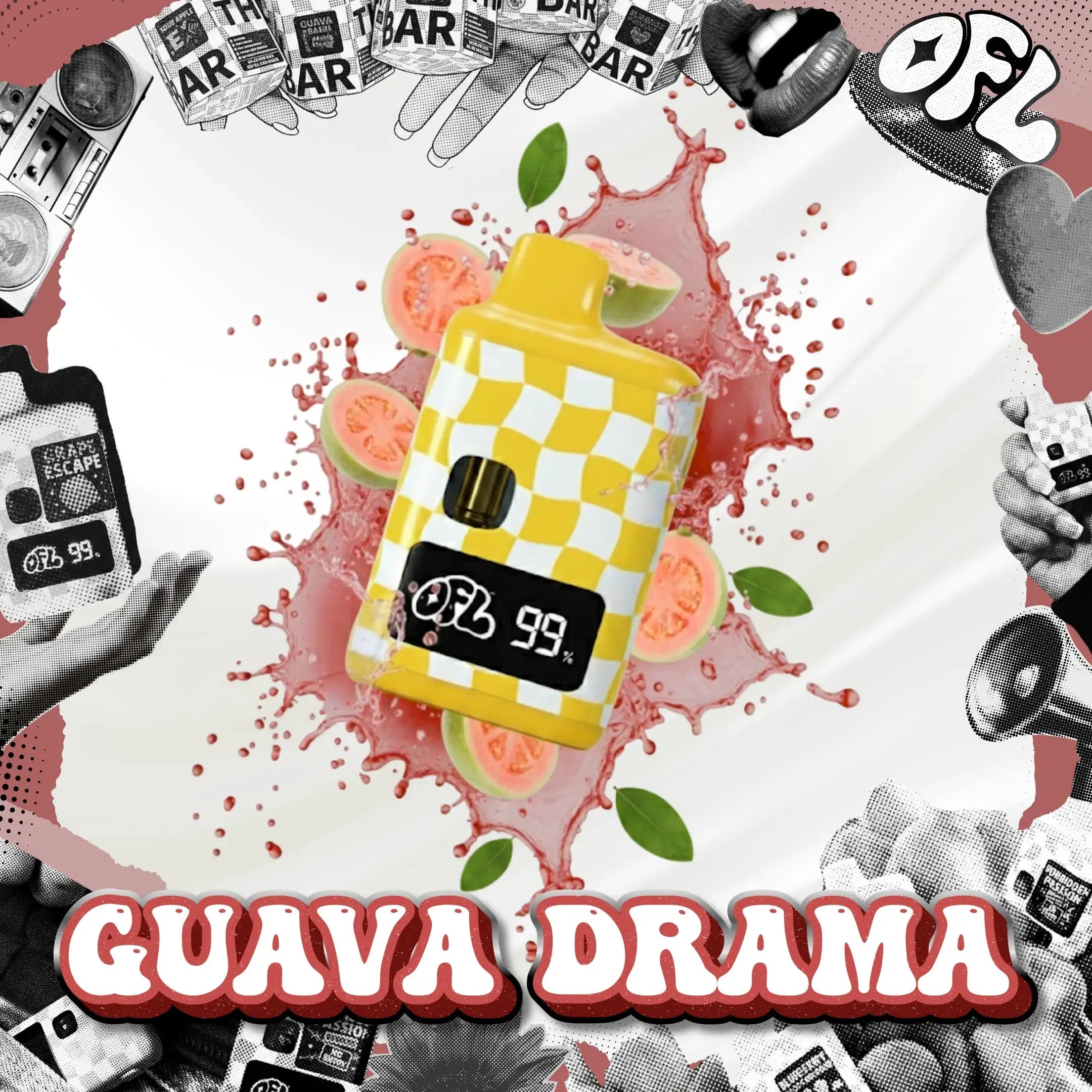Guava Drama Cured Resin LQD AIO Vape 1g - MagicTerp Series  Oakfruitland