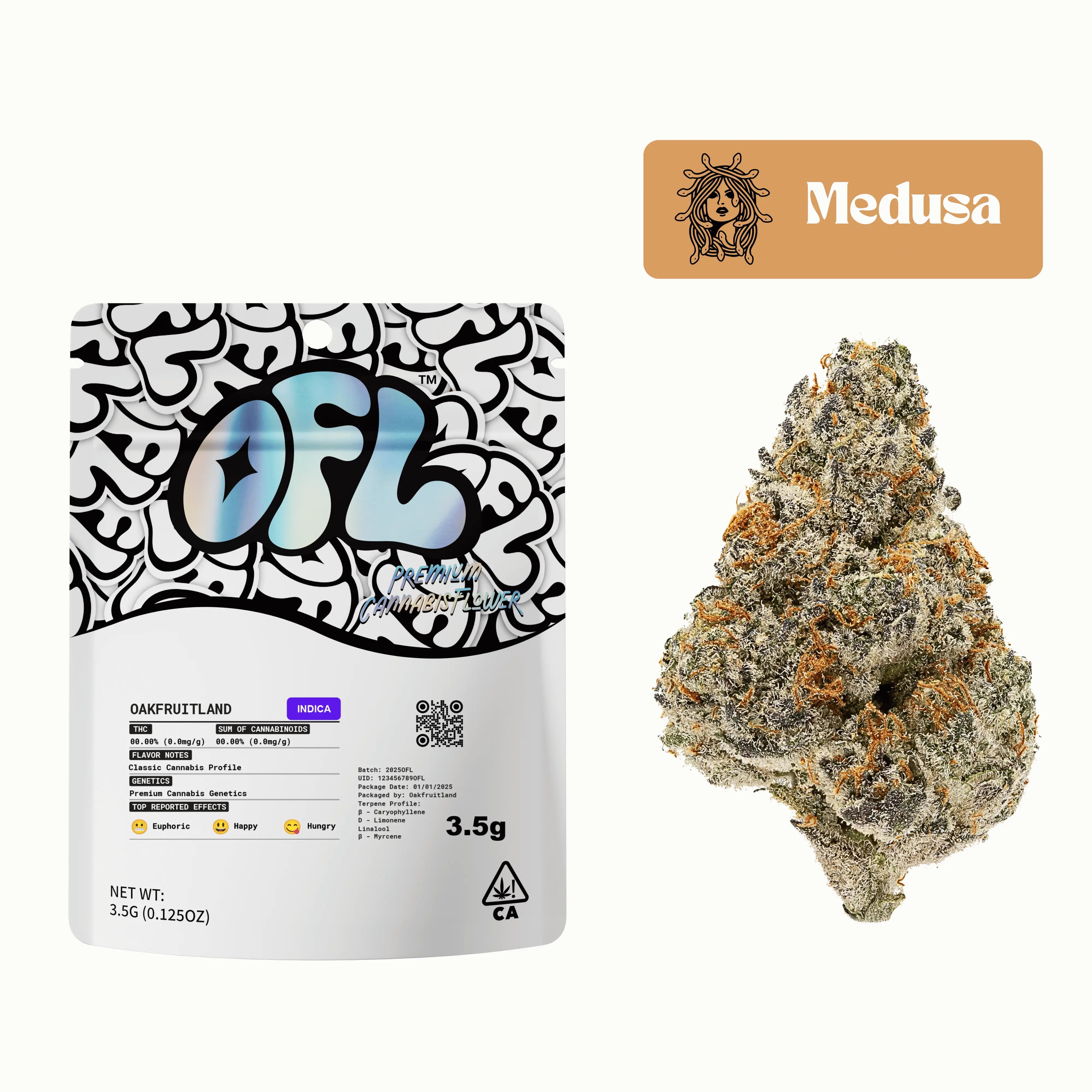 MEDUSA PREMIUM FLOWER 3.5g - BLACK LABEL SERIES  Oakfruitland