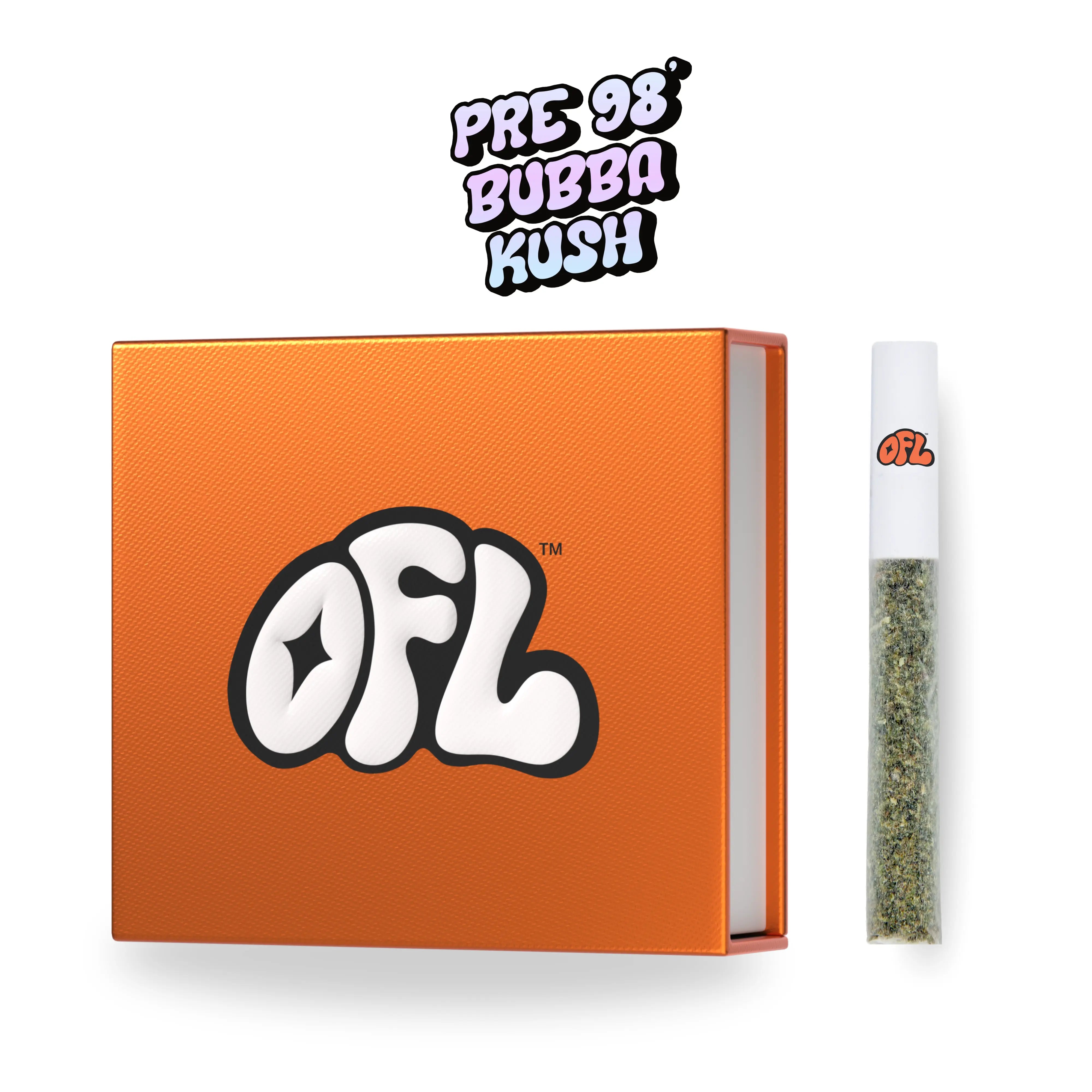 Pre-98 Bubba Kush Premium 20PK 14G Pre-Rolls  Oakfruitland