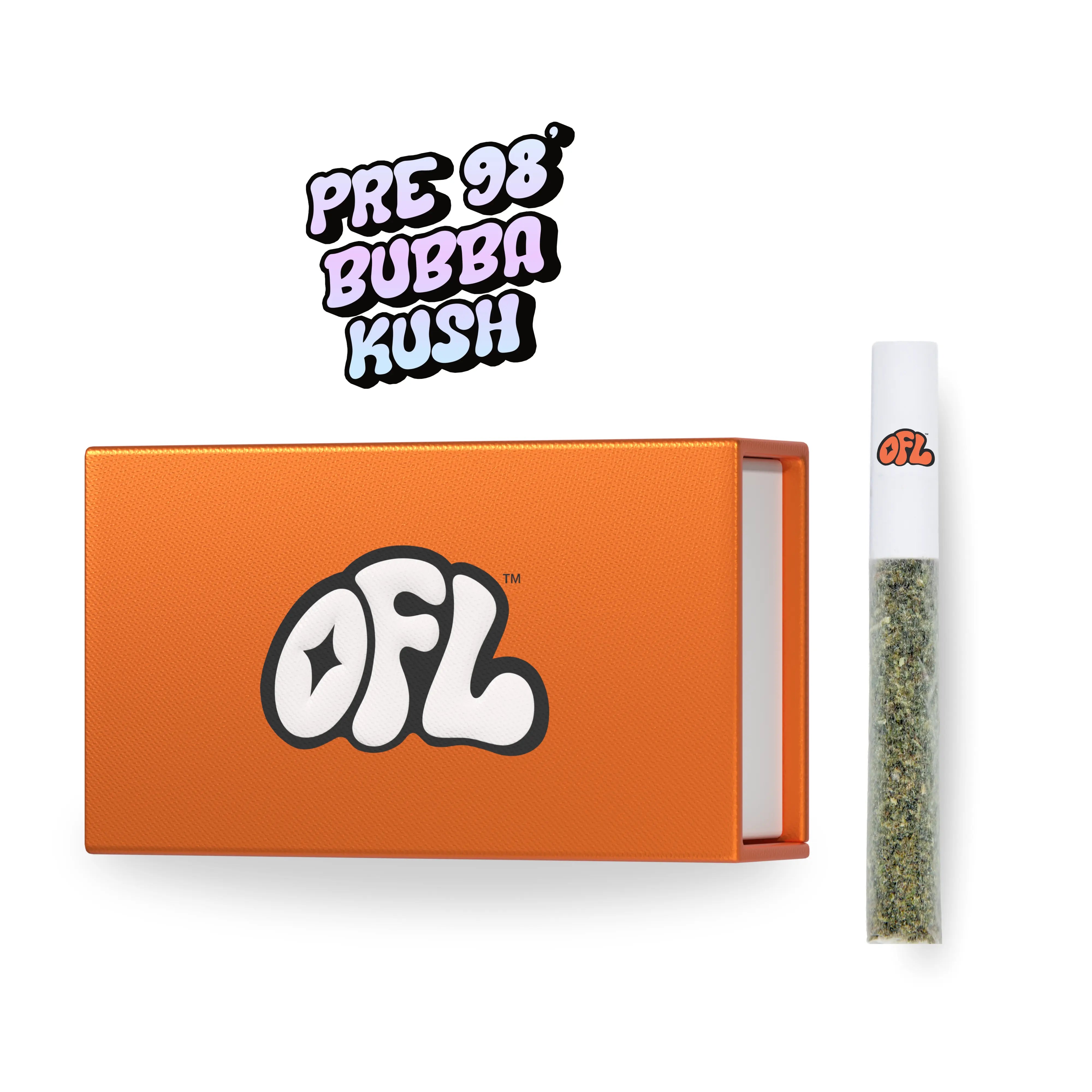 Pre-98 Bubba Kush Premium 5PK 3.5G Pre-Rolls  Oakfruitland