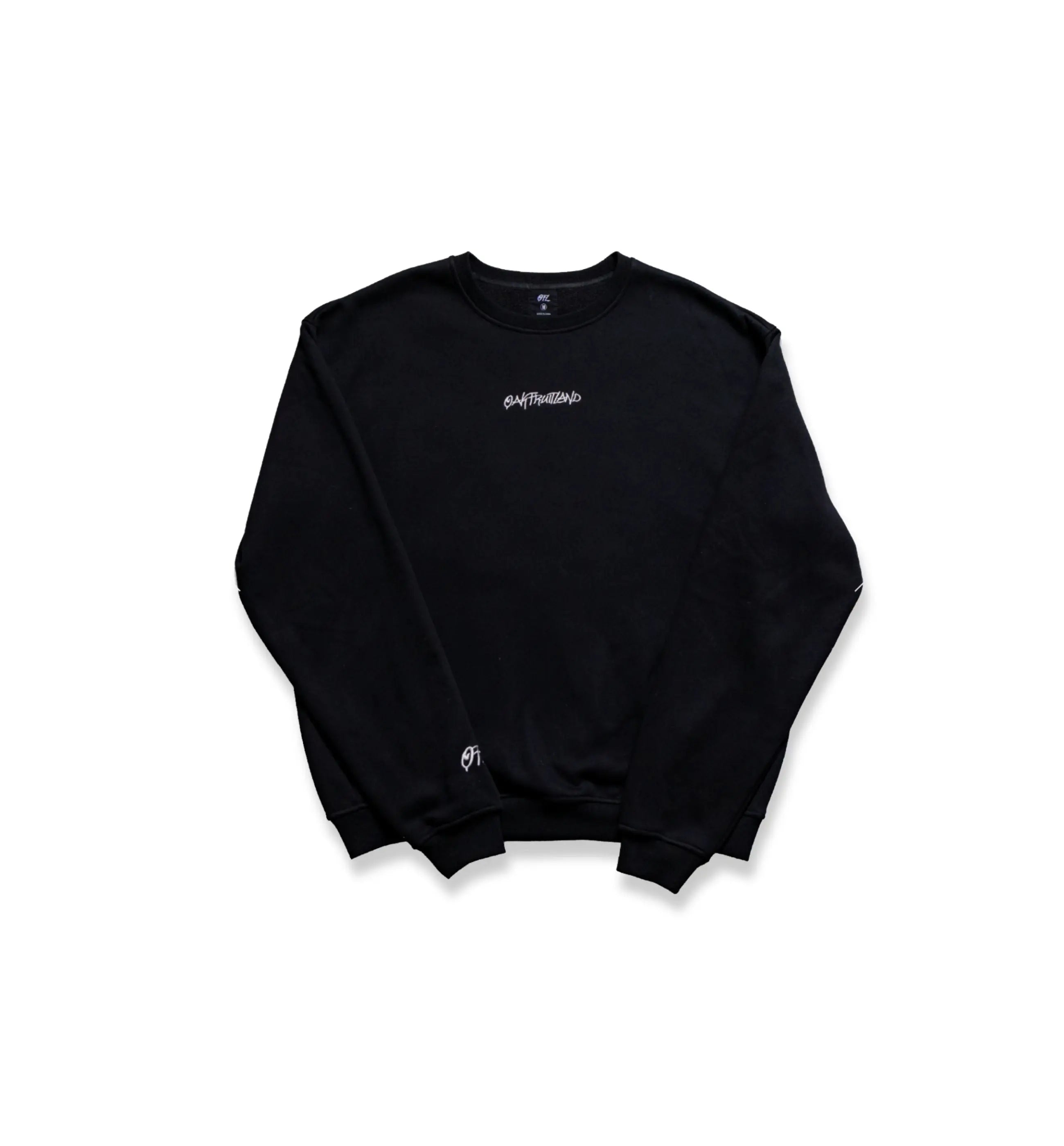 Oakfruitland Black Crewneck Sweatshirt  Oakfruitland