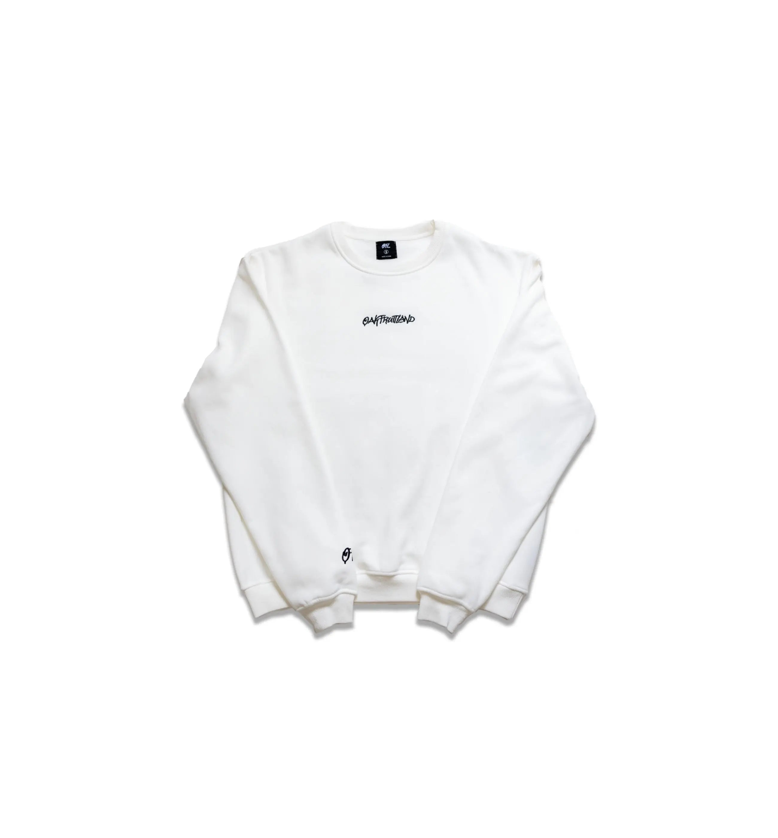 Oakfruitland White Crewneck Sweatshirt  Oakfruitland