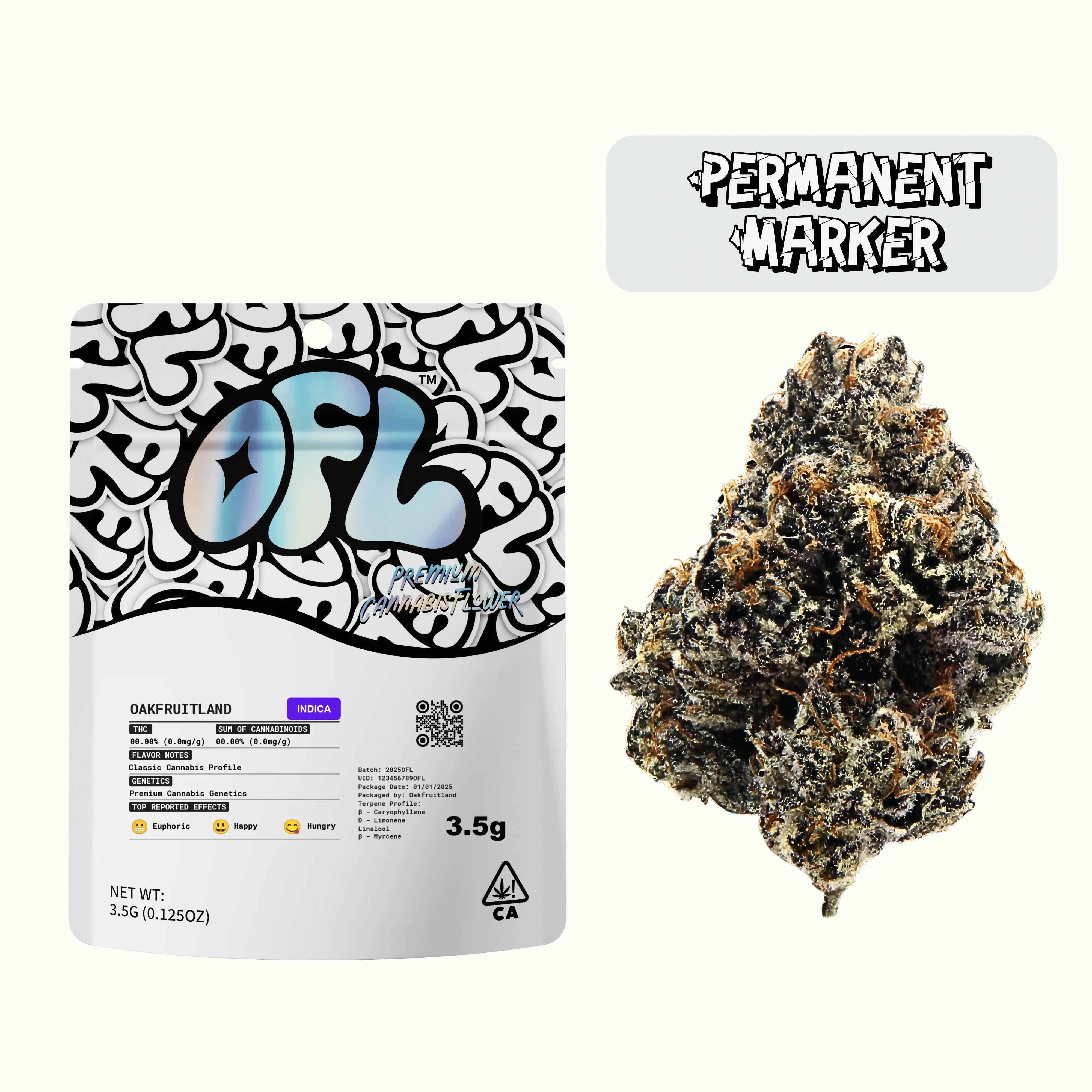 PERMANENT MARKER PREMIUM FLOWER 3.5g - BLACK LABEL SERIES  Oakfruitland