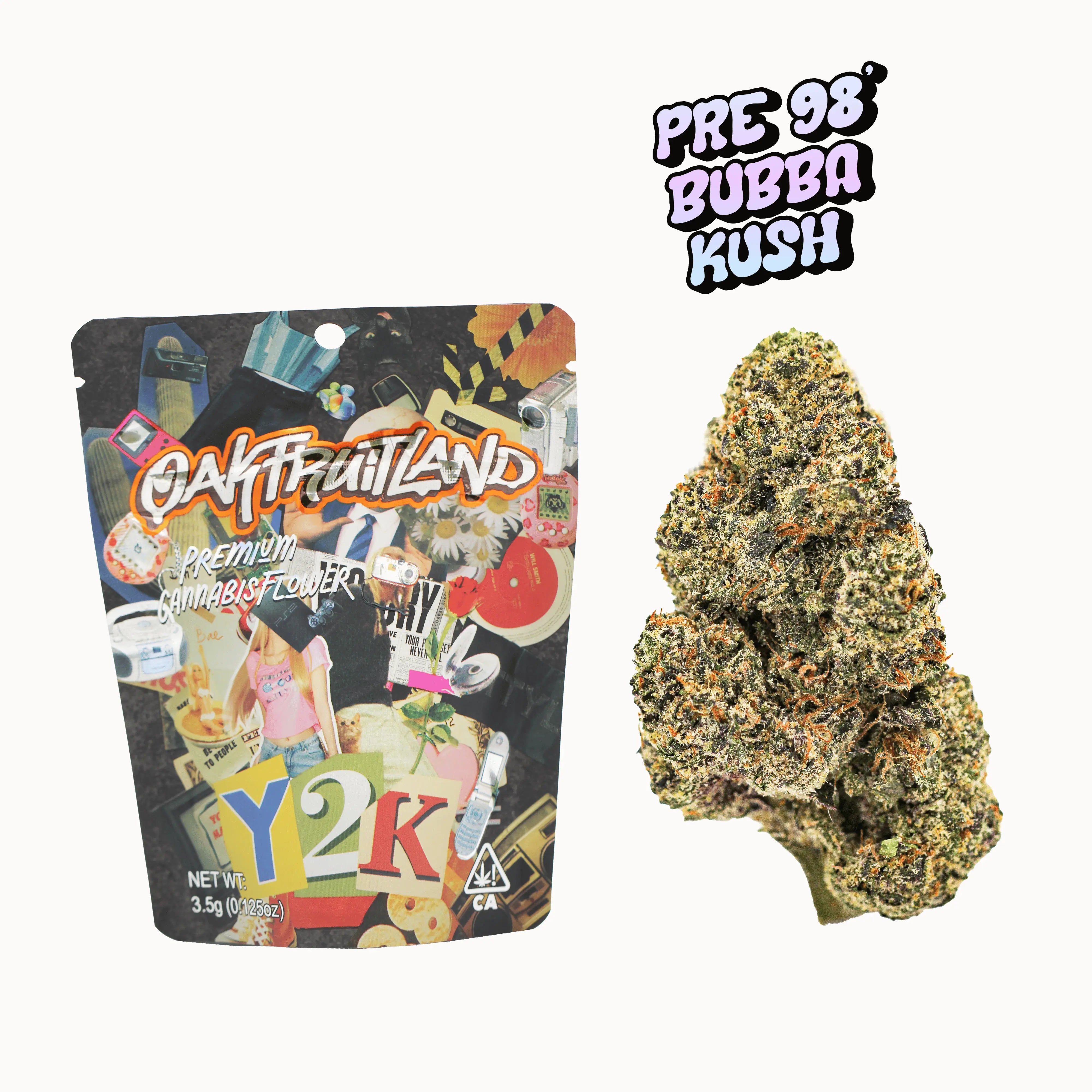 Pre 98 Bubba Kush Premium Flower 3.5g - Y2K Series | Oakfruitland