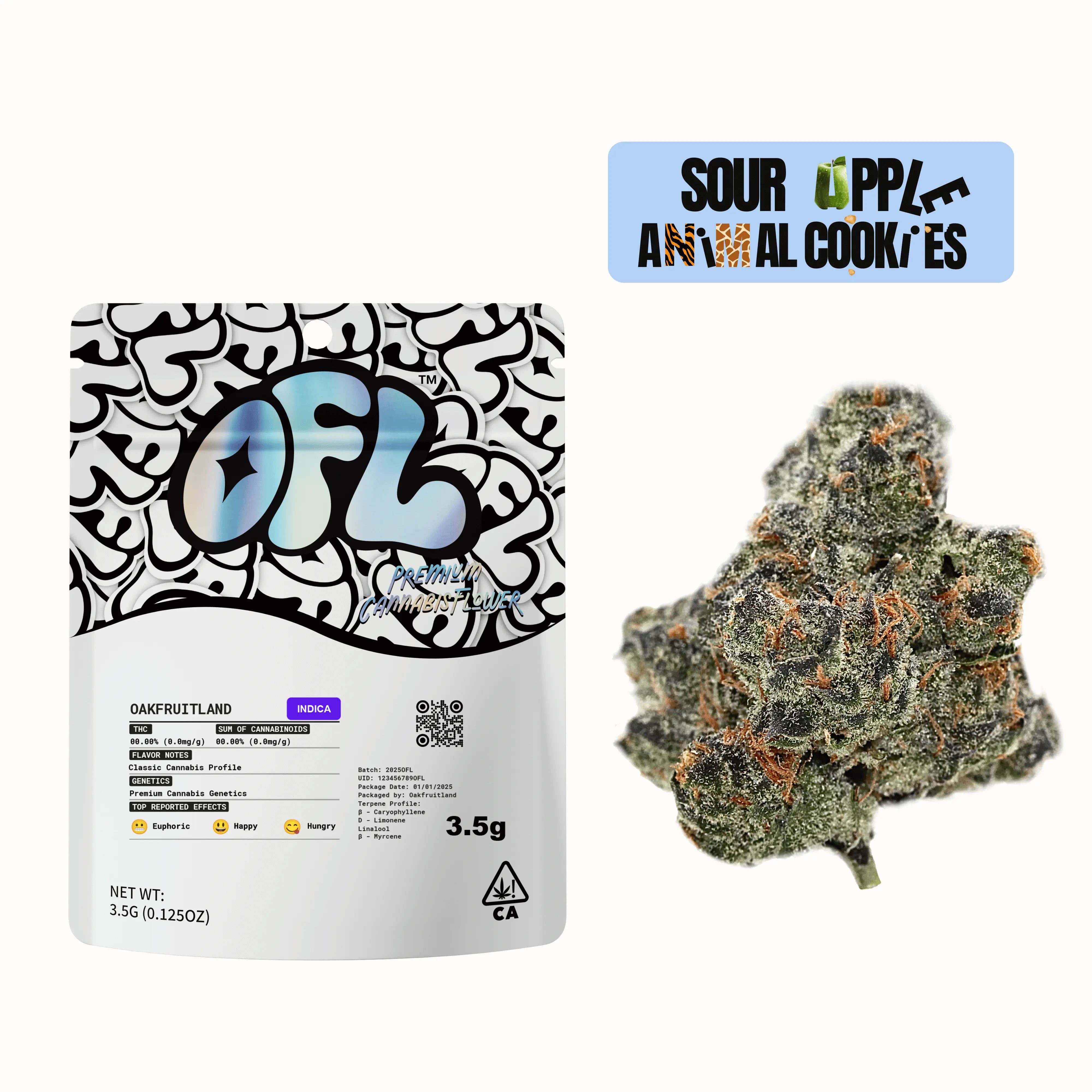 SOUR APPLE X ANIMAL COOKIES Premium Flower 3.5g | Black Label