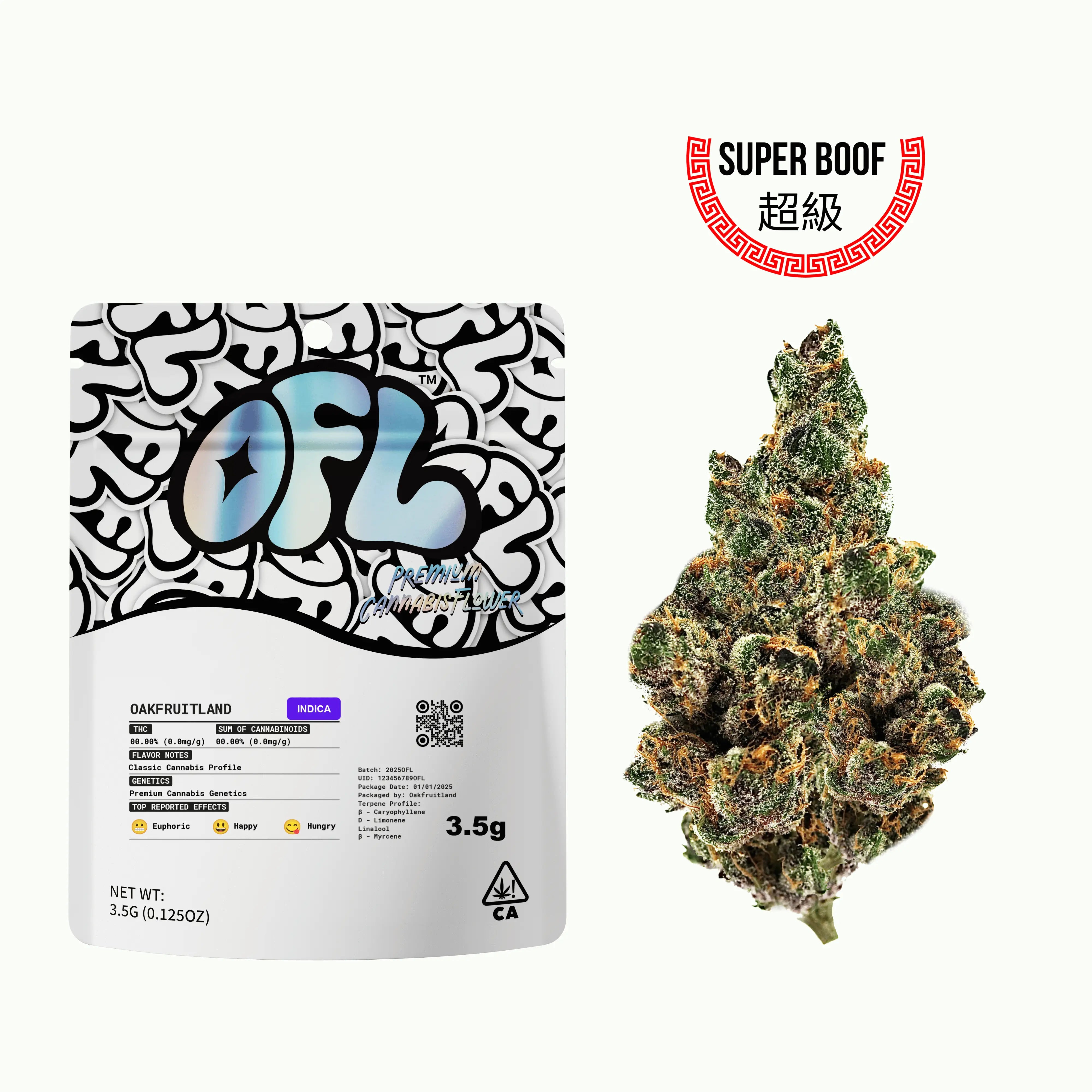 Super Boof Premium Flower 3.5g - Black Label Series | Oakfruitland
