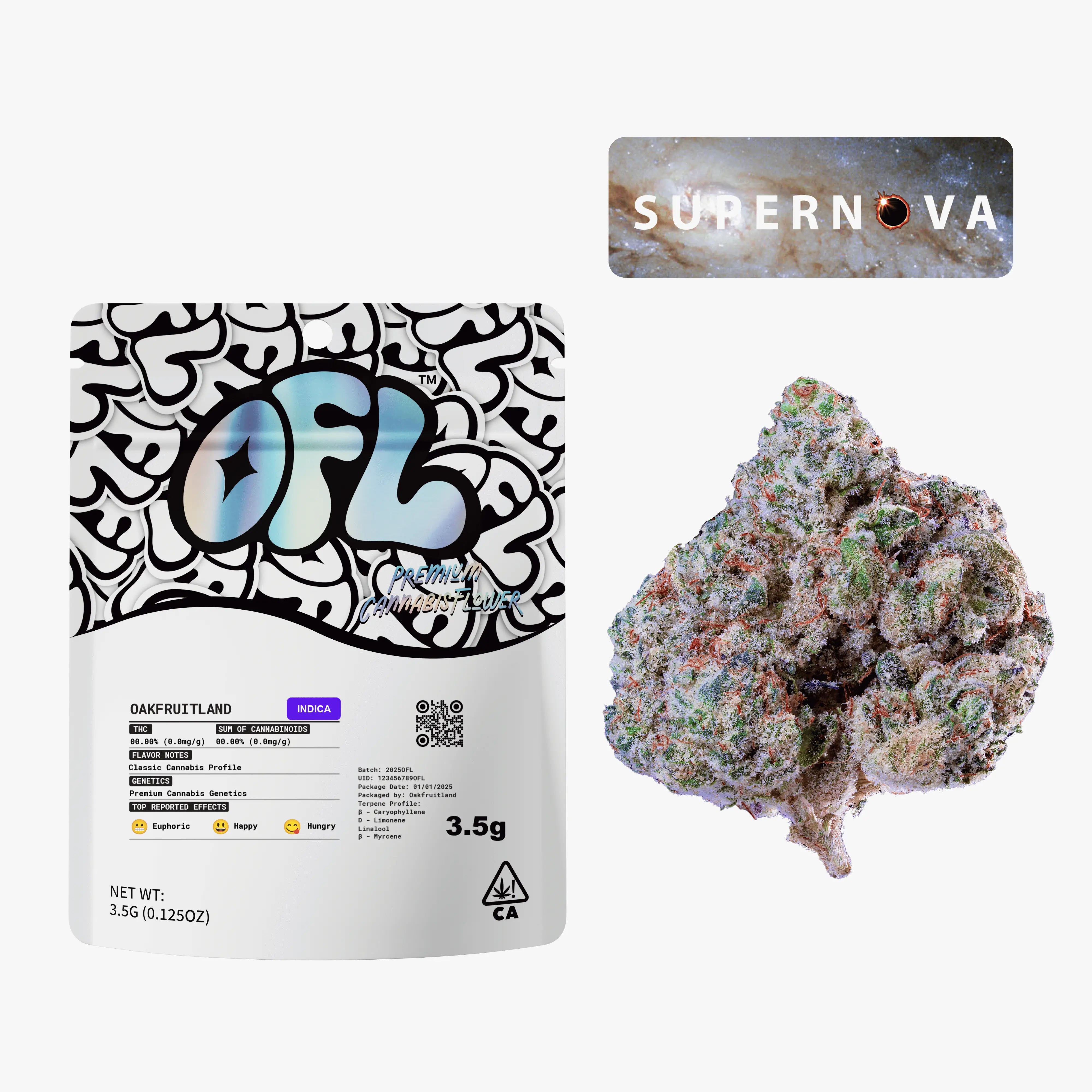 SUPERNOVA PREMIUM FLOWER 3.5g - BLACK LABEL SERIES  Oakfruitland