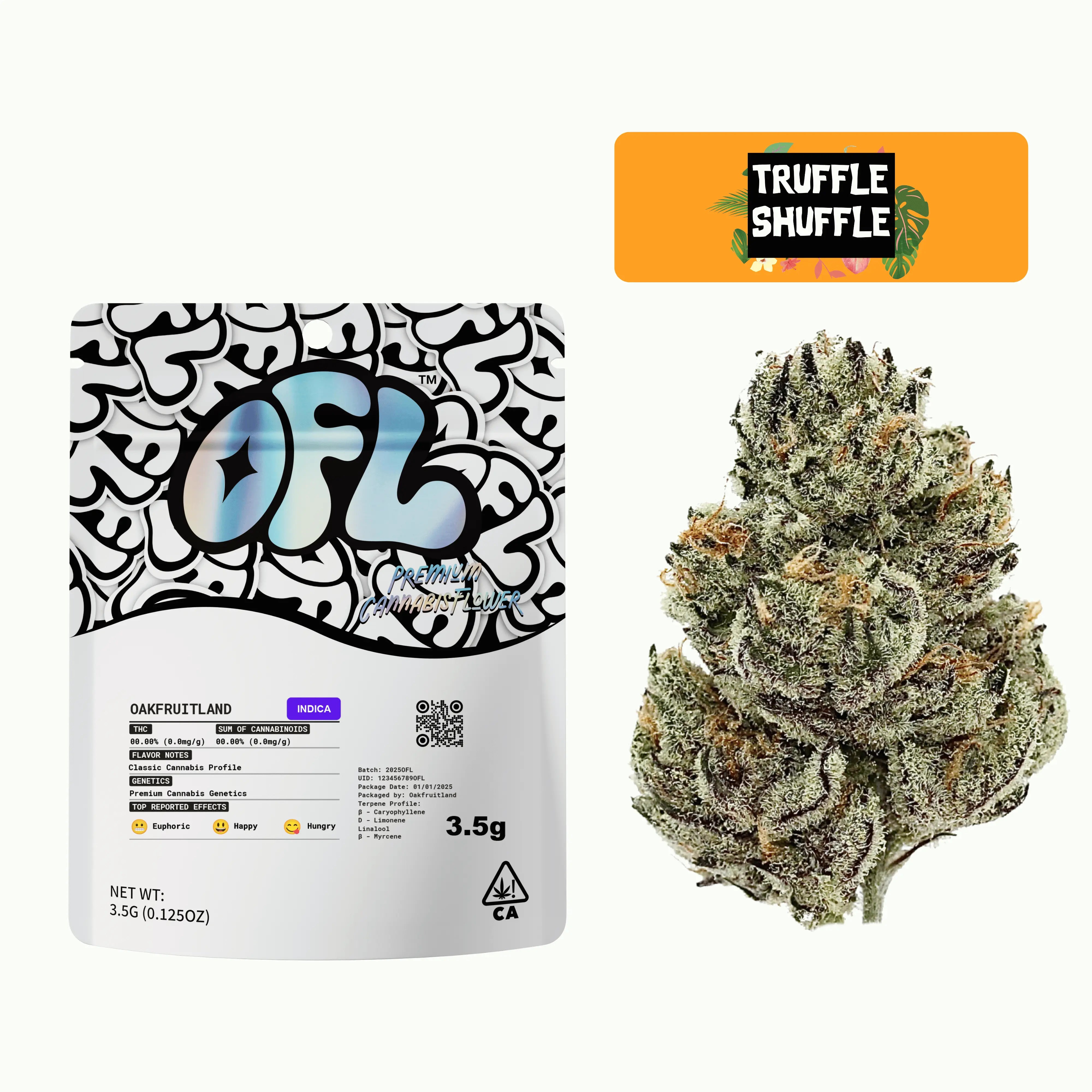 TRUFFLE SHUFFLE PREMIUM FLOWER 3.5g - BLACK LABEL SERIES  Oakfruitland