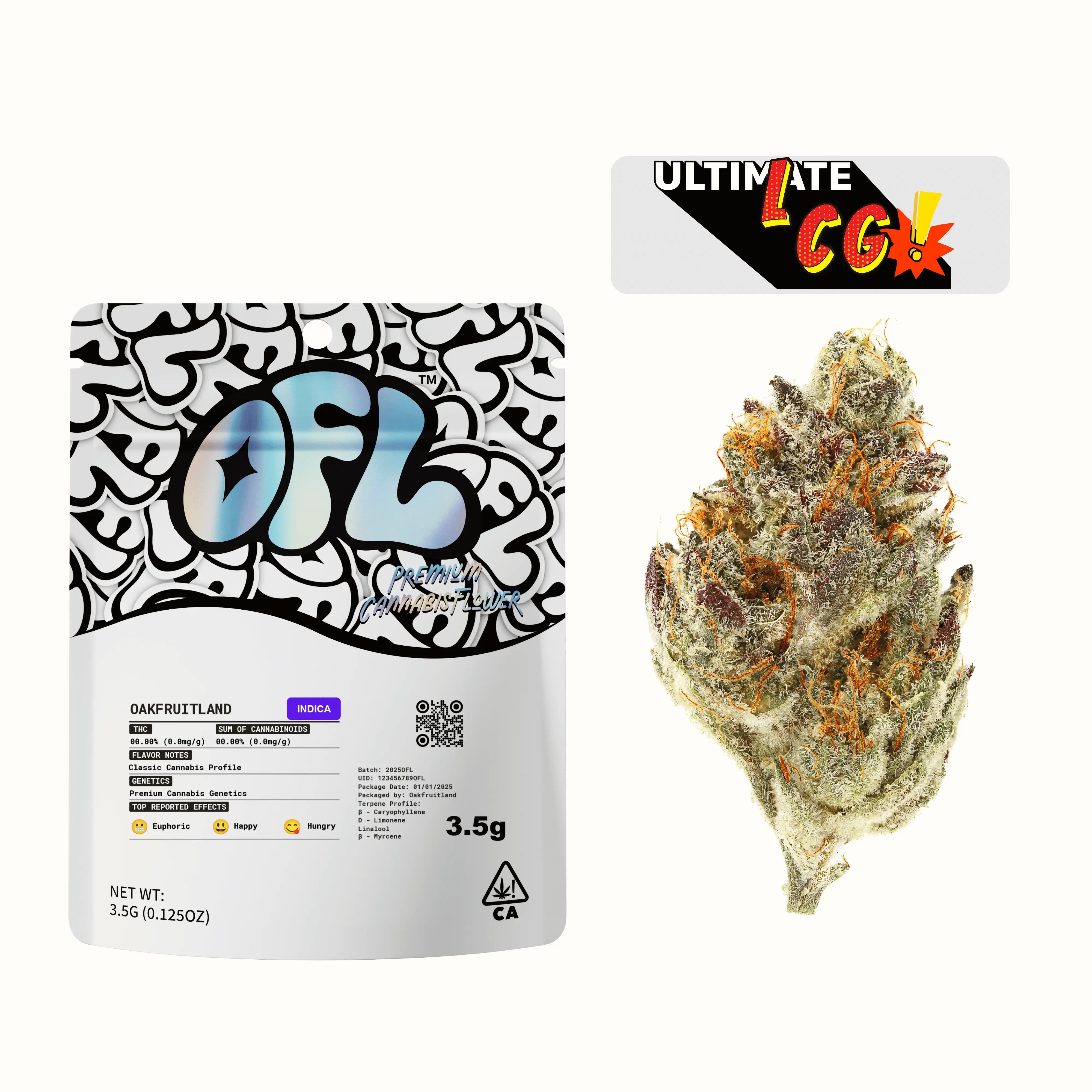 ULTIMATE LCG PREMIUM FLOWER 3.5g - BLACK LABEL SERIES  Oakfruitland