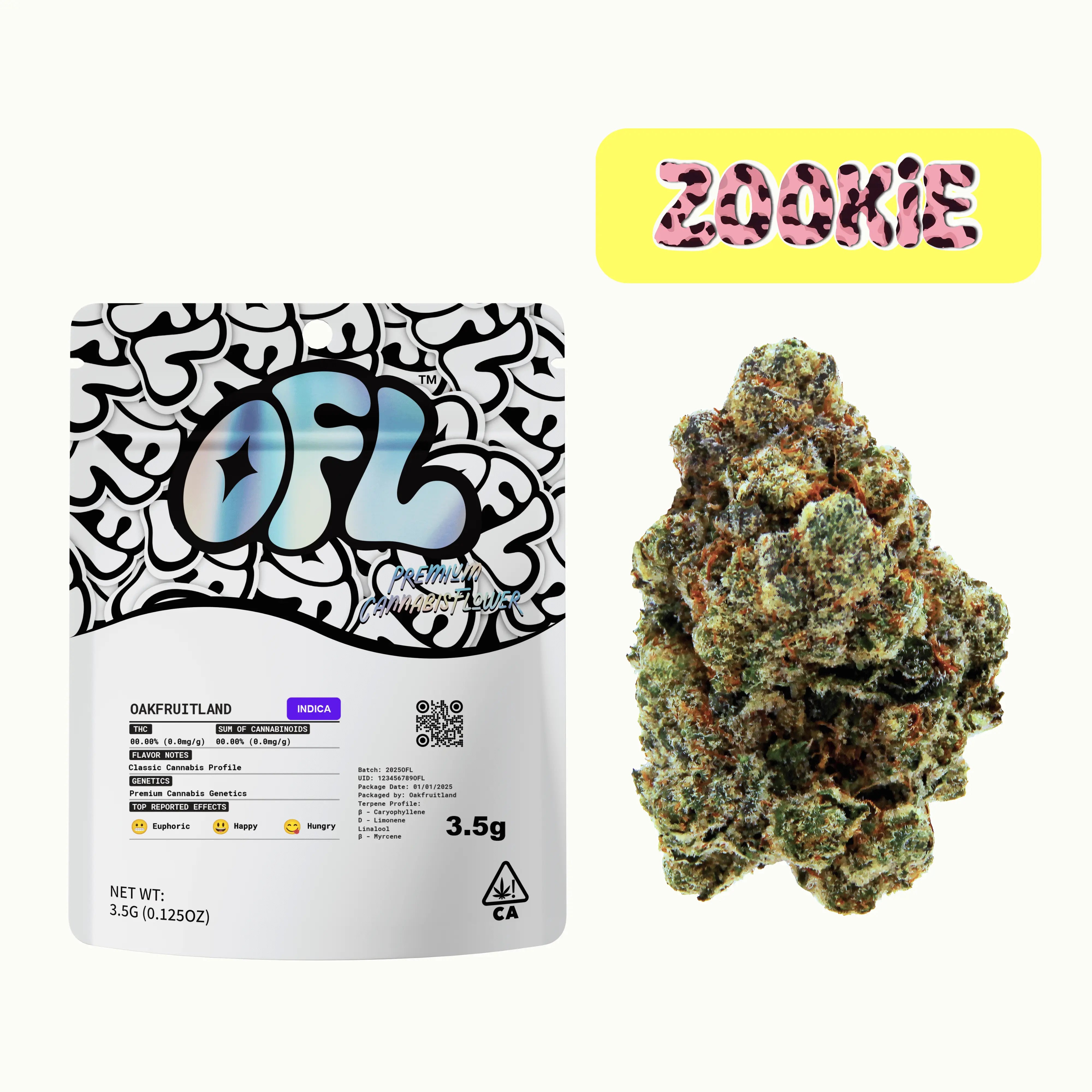 ZOOKIE PREMIUM FLOWER 3.5g - BLACK LABEL SERIES  Oakfruitland