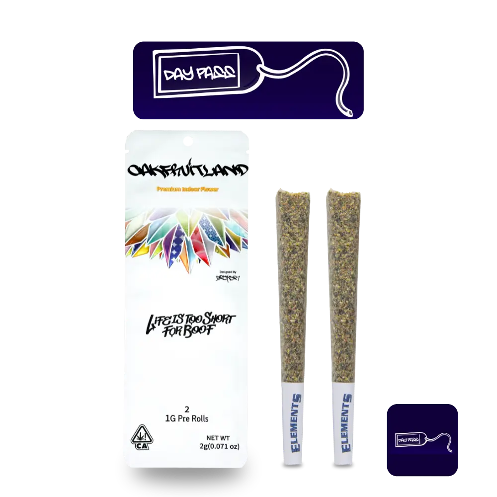 DAY PASS PREROLL 2g - DUAL PACK SERIES  Oakfruitland