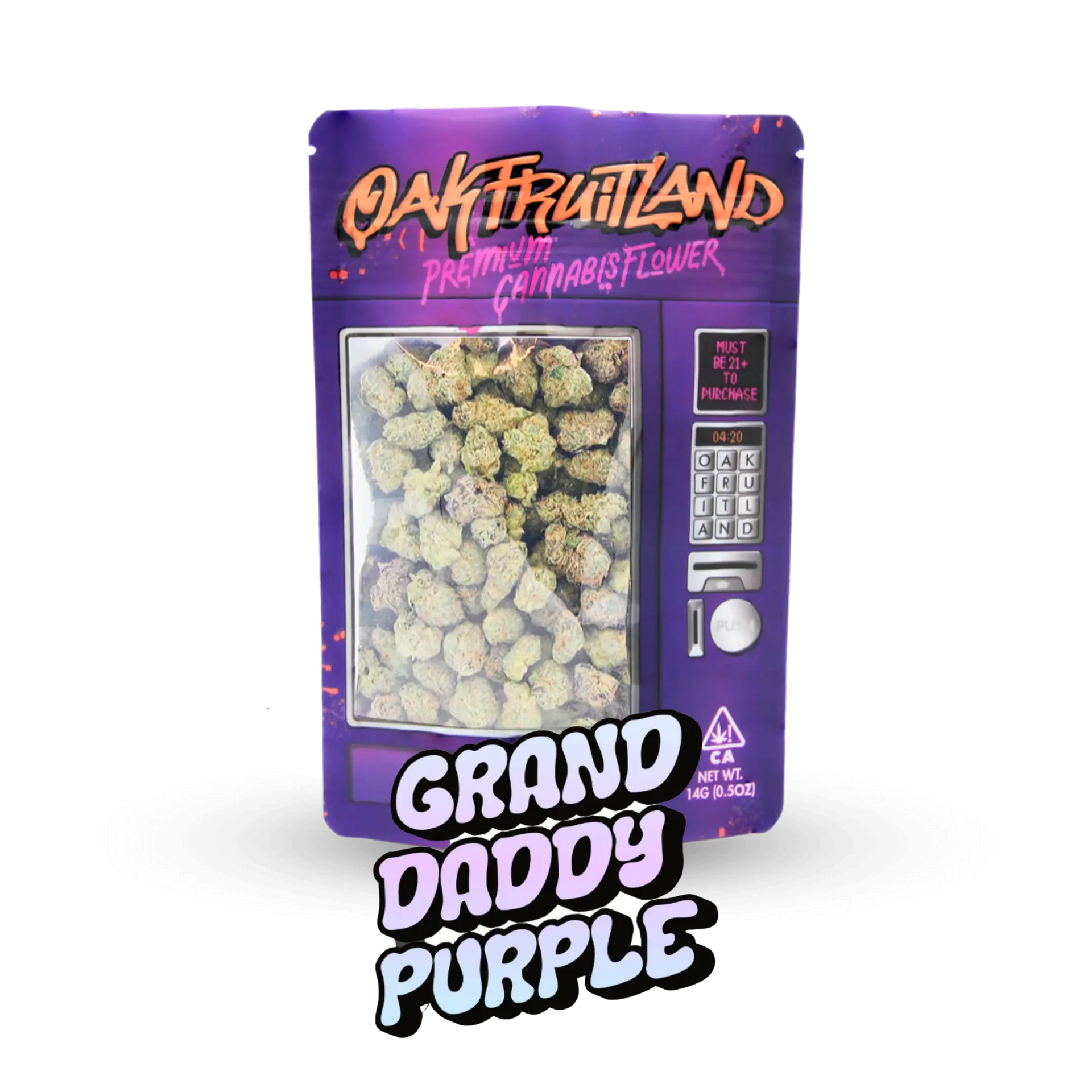Granddaddy Purple Premium Flower 14g - Funsize Series | Oakfruitland